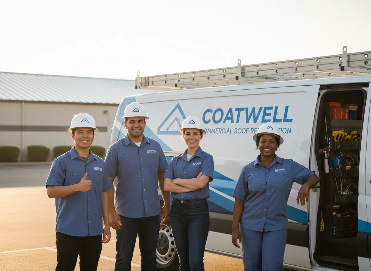 Commercial roof coating company in Cheshire, OH