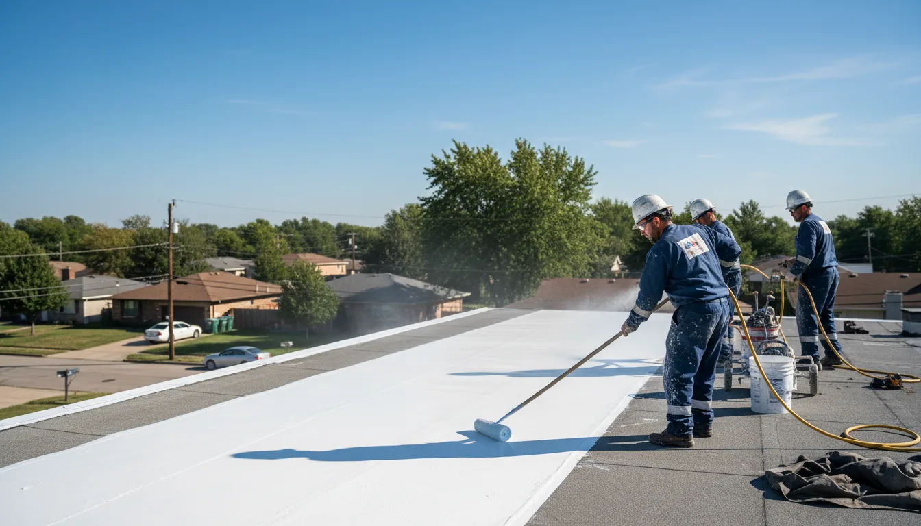 Commercial roof coating in Cheshire, OH near me